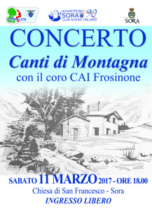 locandina concerto Cai immagine 99