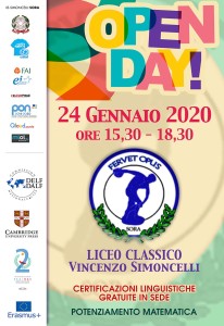 24 gennaio open day