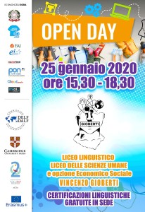 25 gennaio - open day