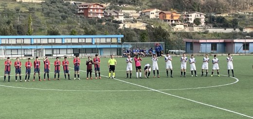 squadre al centro del campo Ceccano vs M.S.G.C.