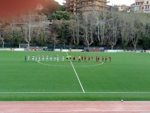 squadre al centro del campo - sora calcio vs Lupa Frascati