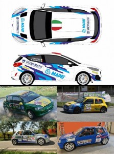 Cinque equipaggi rally Scorzè