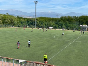 azione di gioco Ceccano vs Tecchiena