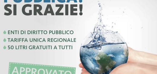 Petizione acqua Movimento 5 stelle