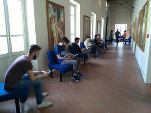 Corridoio biblioteca immagine