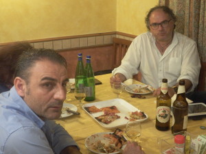 L'organizzatore Enzo Riggi e Max La Torre