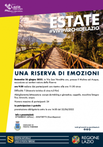 Locandina Una riserva di emozioni
