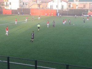 azione di gioco Colleferro vs Sora