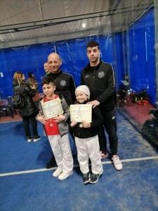 Bruni e D'Annibale con i maestri