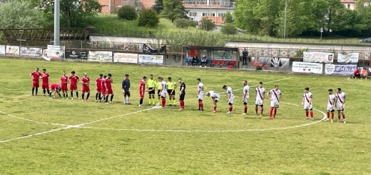 squadre al centro del campo Ceccano vs Morolo