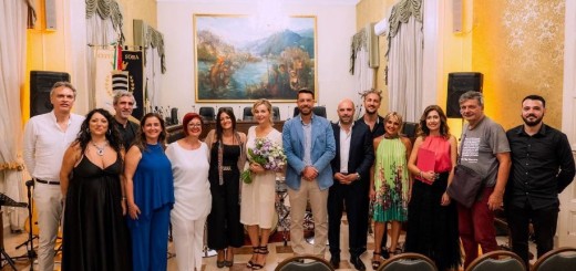 Violante Placido con amministratori e protagonisti